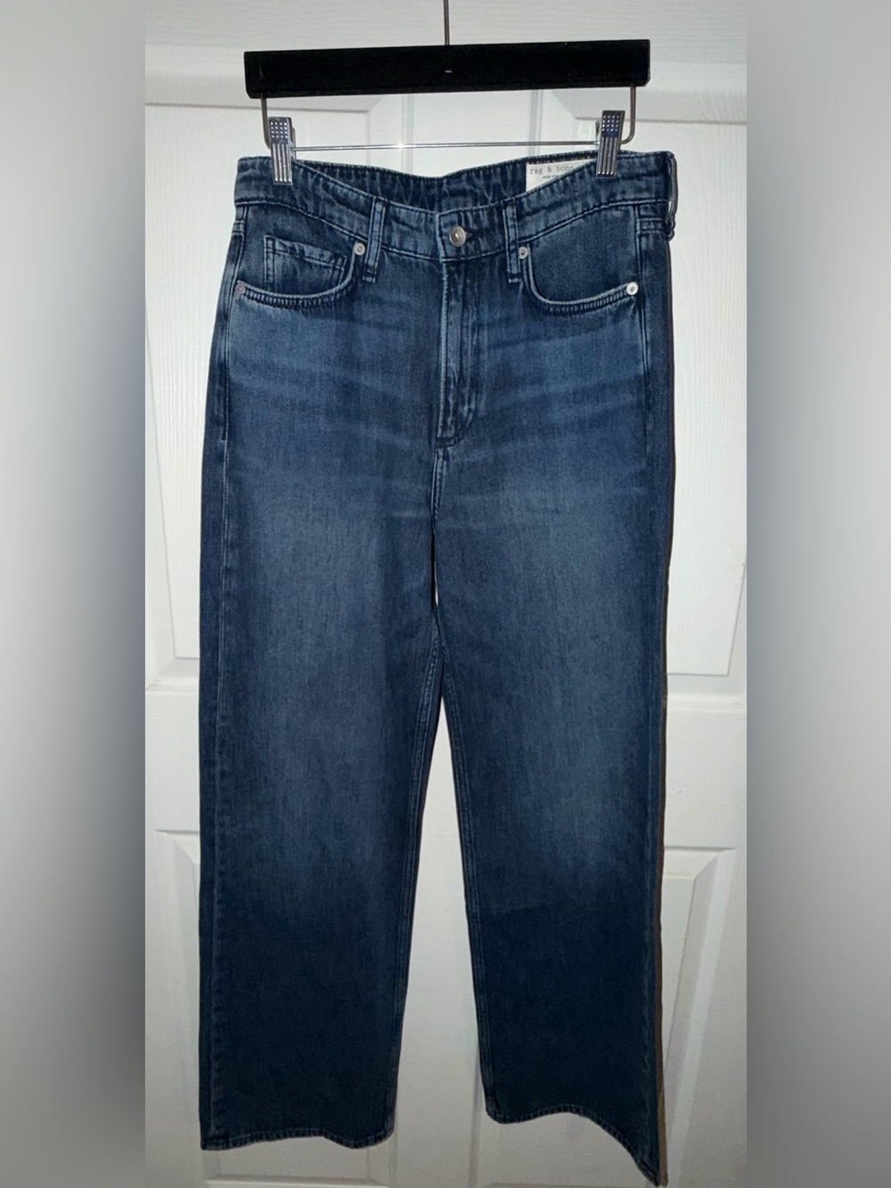 rag & bone women’s Indigo wide leg Jeans